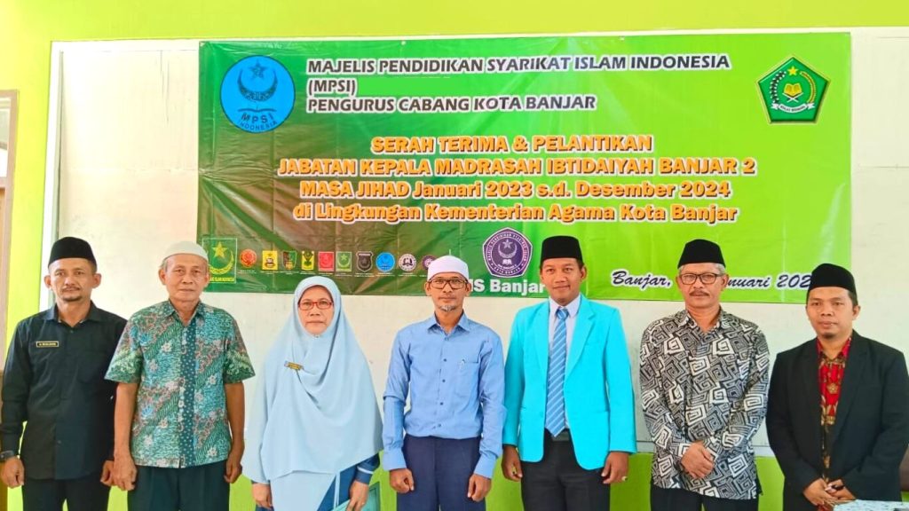 Majelis Pendidikan Syarikat Islam Indonesia Jawa Barat melantik Kepala Madrasah Ibtidaiyah Favorit di Kota Banjar
